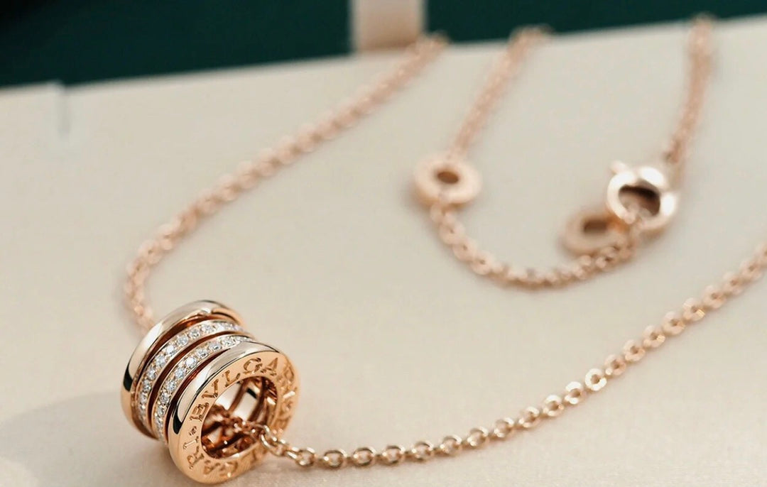 [valéa jewellery]ZERO 1 PINK GOLD DIAMOND NECKLACE