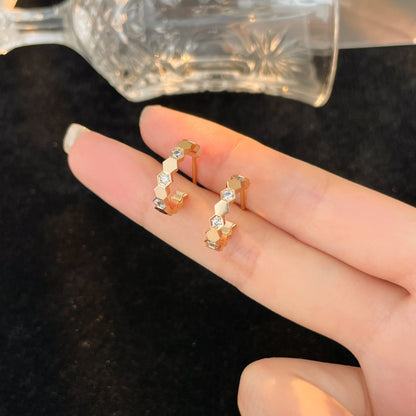 [Valéa jewellery]BEE LOVE DIAMOND HOOP EARRINGS