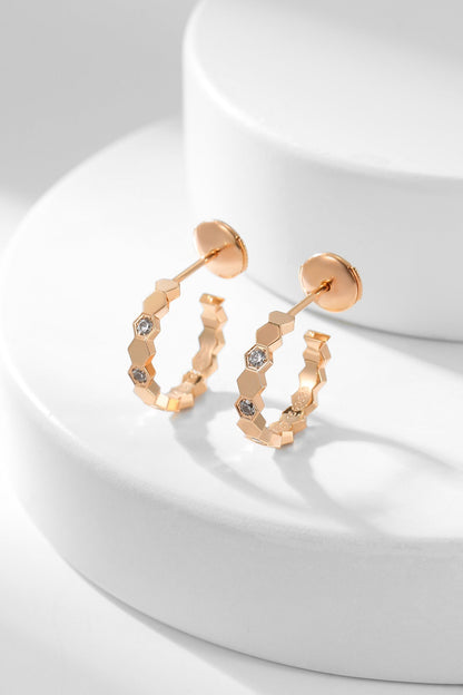 [Valéa jewellery]BEE LOVE DIAMOND HOOP EARRINGS