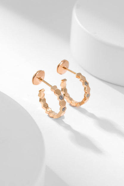 [Valéa jewellery]BEE LOVE DIAMOND HOOP EARRINGS