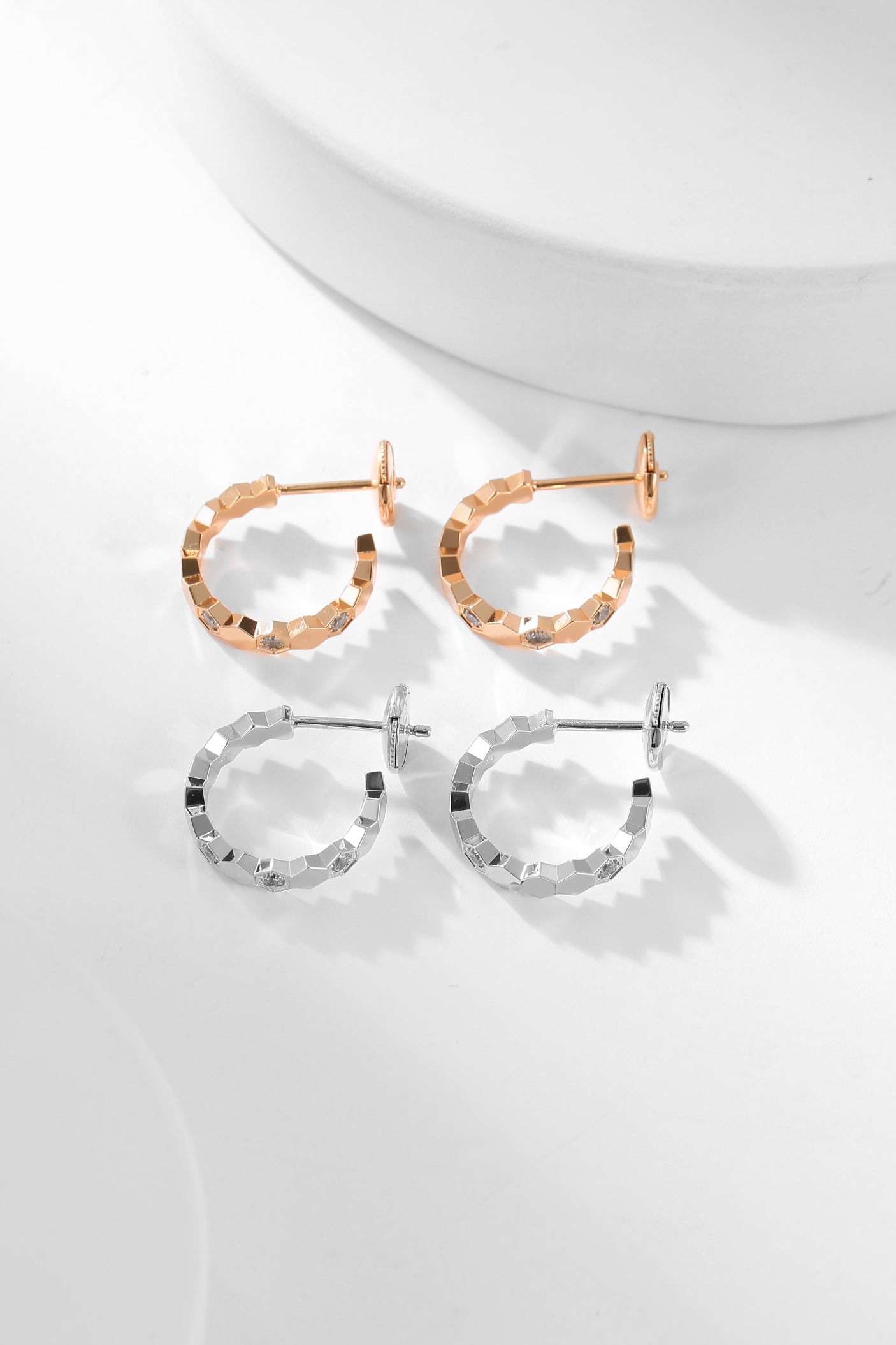 [Valéa jewellery]BEE LOVE DIAMOND HOOP EARRINGS