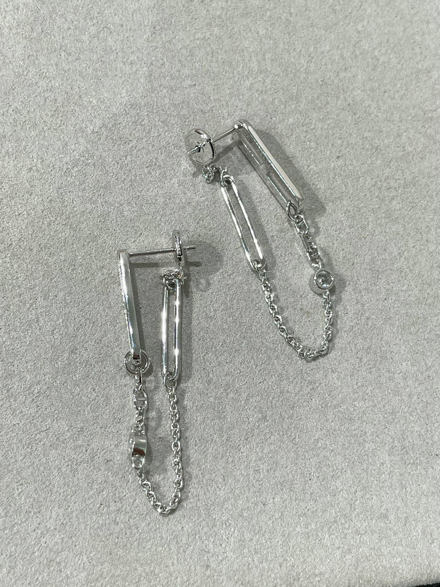 [Valéa jewellery]CHAINE CHAOS DIAMOND DROP EARRINGS