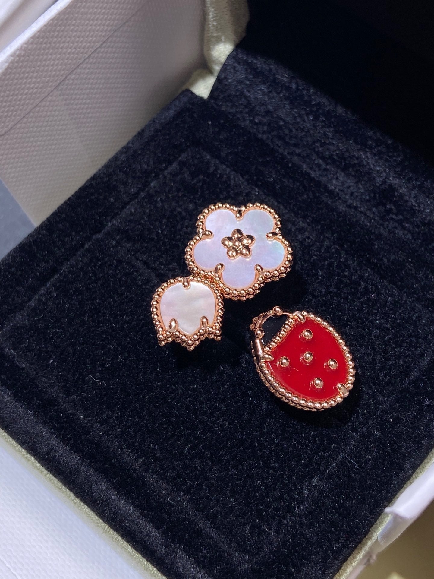 [Valéa jewellery]LUCKY 3 MOTIF ROSE GOLD RING