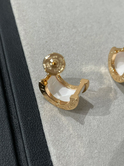 [valéa jewellery]ZERO 1 PINK GOLD CERAMIC EARRINGS