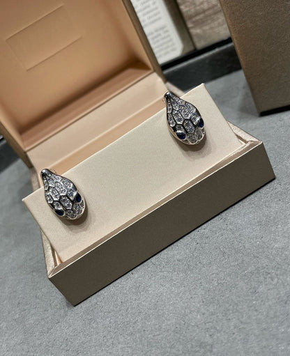 [Valéa jewellery]SERPENT DIAMOND STUD EARRINGS