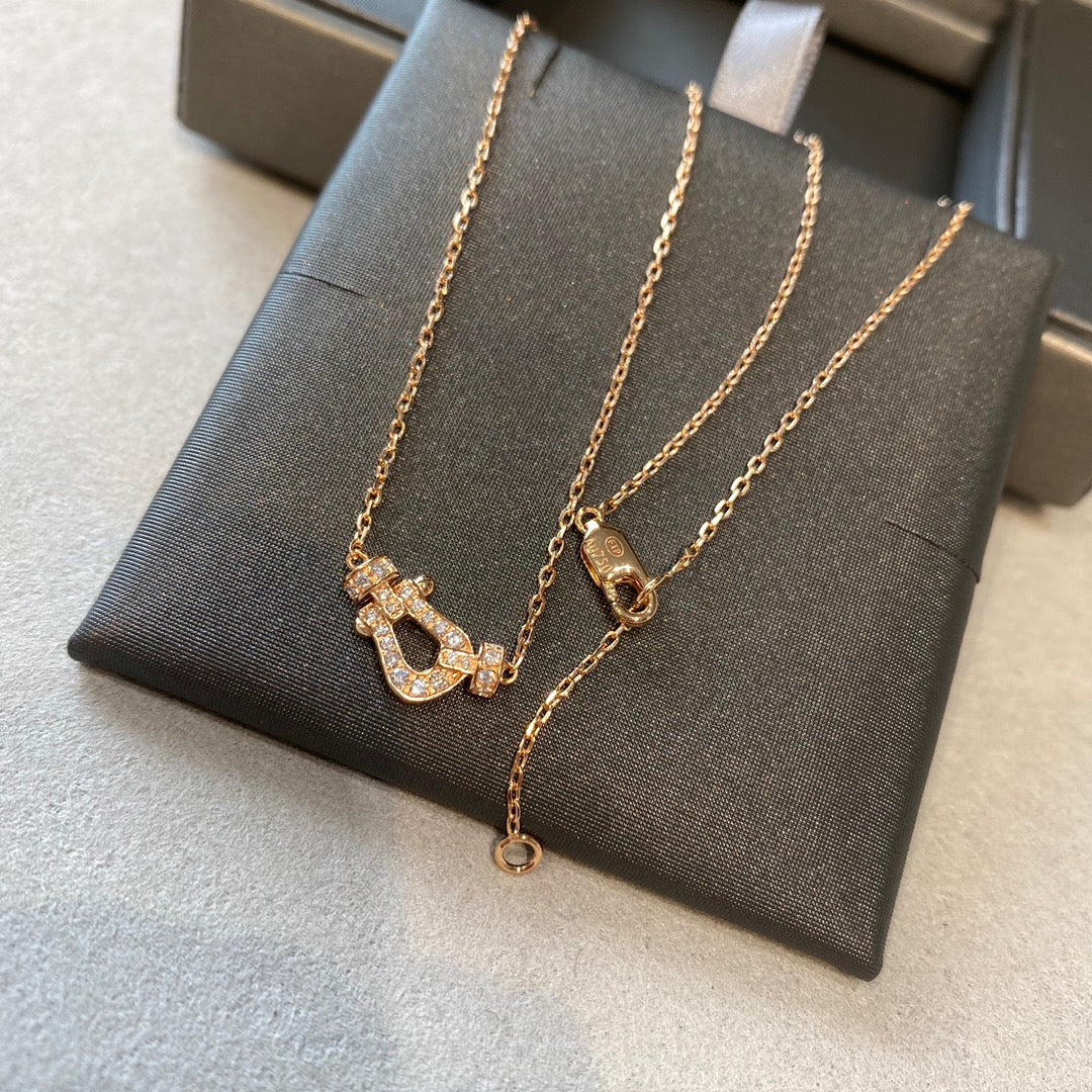 [Valéa jewellery]FORCE 10 DIAMOND PINK GOLD NECKLACE MINI MODEL