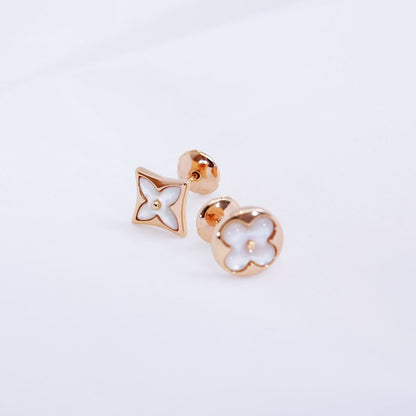 [valéa jewellery]STAR AND SUN PINK GOLD MOP STUD EARRINGS