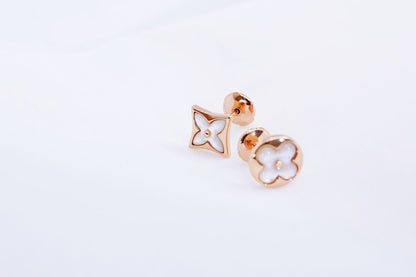 [valéa jewellery]STAR AND SUN PINK GOLD MOP STUD EARRINGS