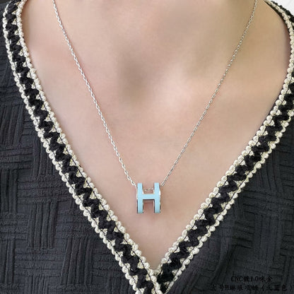 [Valéa jewellery]POP H SKY BLUE NECKLACE