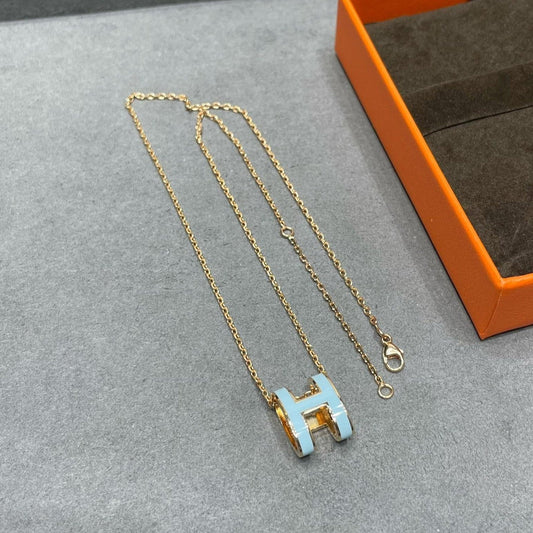 [Valéa jewellery]POP H SKY BLUE NECKLACE