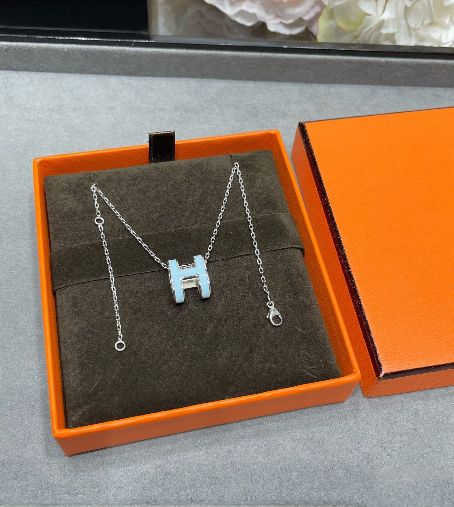 [Valéa jewellery]POP H SKY BLUE NECKLACE