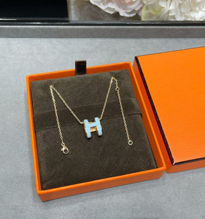 [Valéa jewellery]POP H SKY BLUE NECKLACE