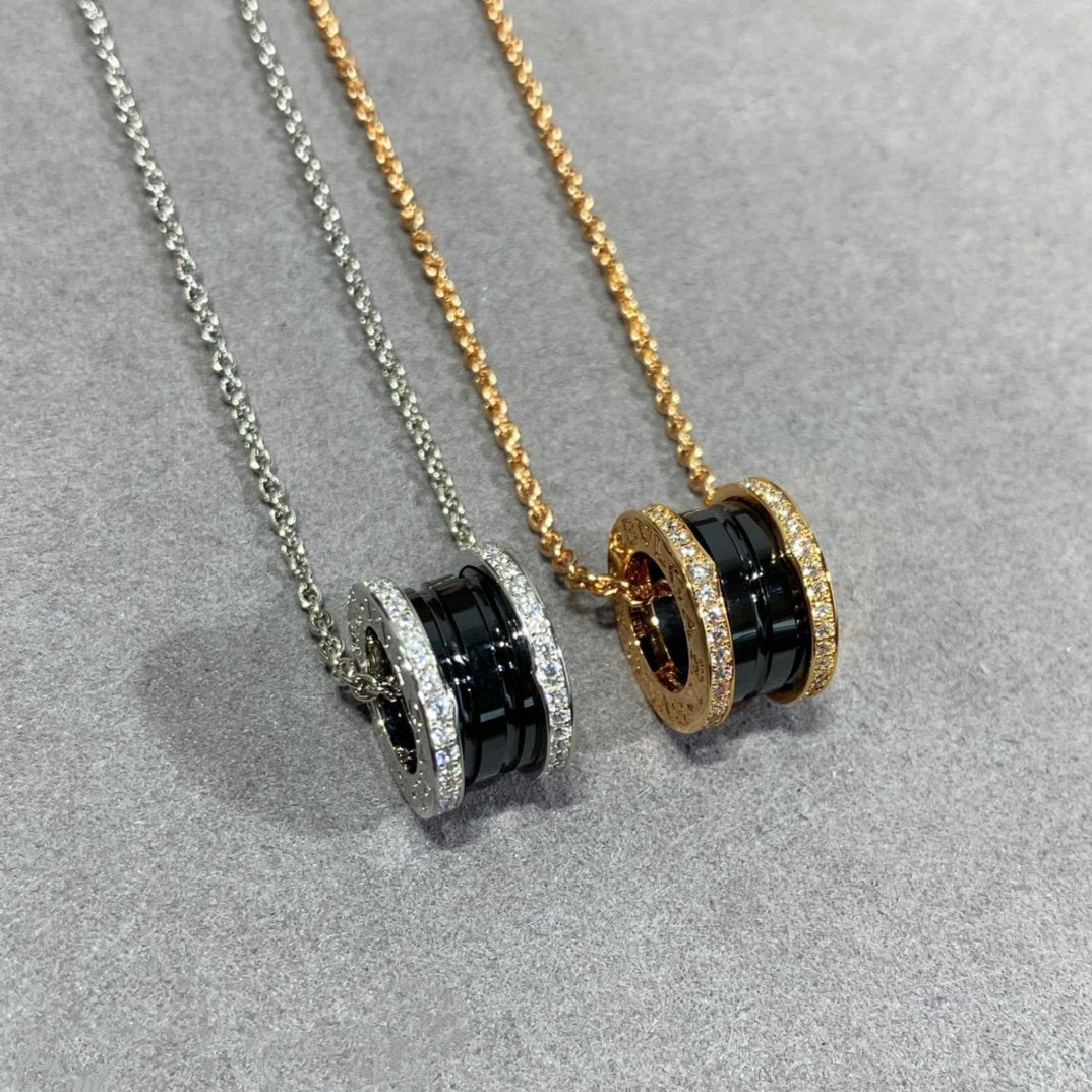 [valéa jewellery]ZERO 1 DIAMOND CERAMIC NECKLACE