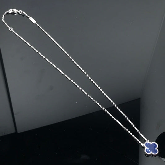 [Valéa jewellery]CLOVER PIETERSITE SILVER LONG NECKLACE