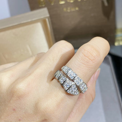 [valéa jewellery]SERPENTI RING SILVER DIAMOND PAVED