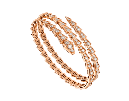 [Valéa jewellery]SERPENTI BRACELET PINK GOLD DIAMOND DOUBLE ROW