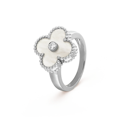 [Valéa jewellery]CLOVER SILVER MOP DIAMOND RING