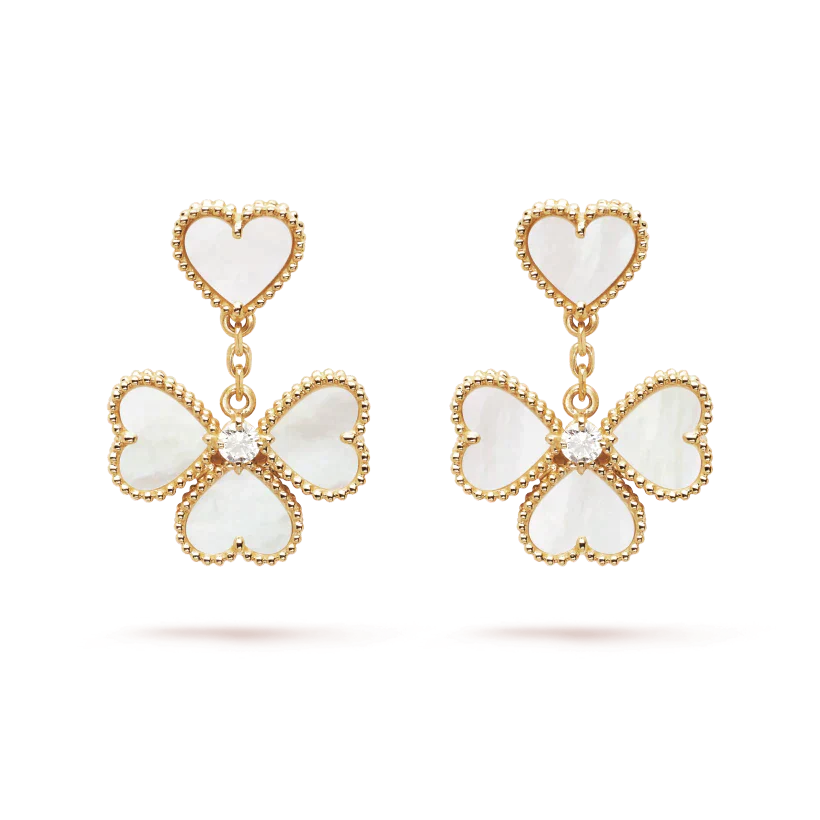 [Valéa jewellery]CLOVER SWEET WHITE MOP EARRINGS