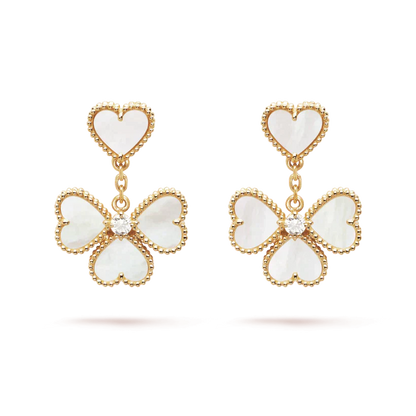 [Valéa jewellery]CLOVER SWEET WHITE MOP EARRINGS