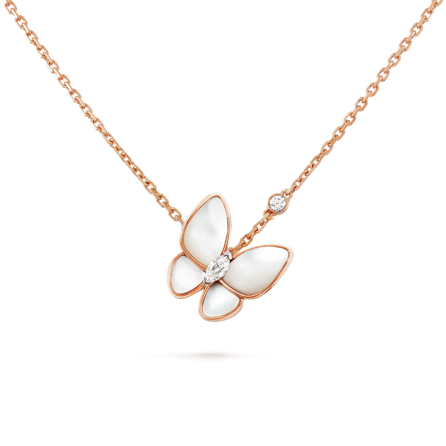 [Valéa jewellery]BUTTERFLY MOP DIAMOND NECKLACE