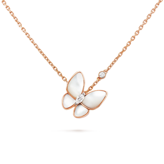 [Valéa jewellery]BUTTERFLY MOP DIAMOND NECKLACE