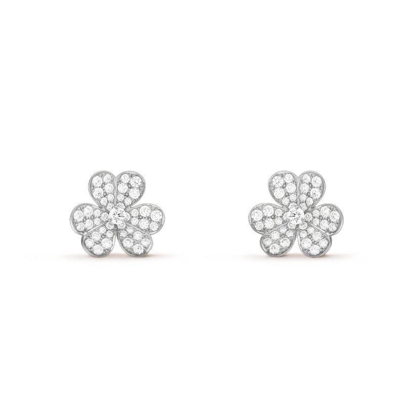 [Valéa jewellery]CLOVER COMOS DIAMOND EARRINGS SILVER