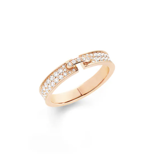 [Valéa jewellery]ALLIANCE LIENS VIDENCE PAVED DIAMOND 4MM RING