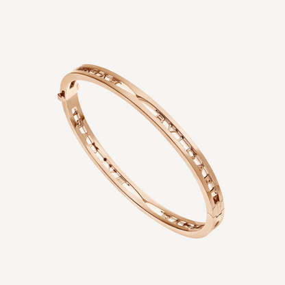 [valéa jewellery]ZERO 1 SPIRAL LOGO PINK GOLD BRACELET