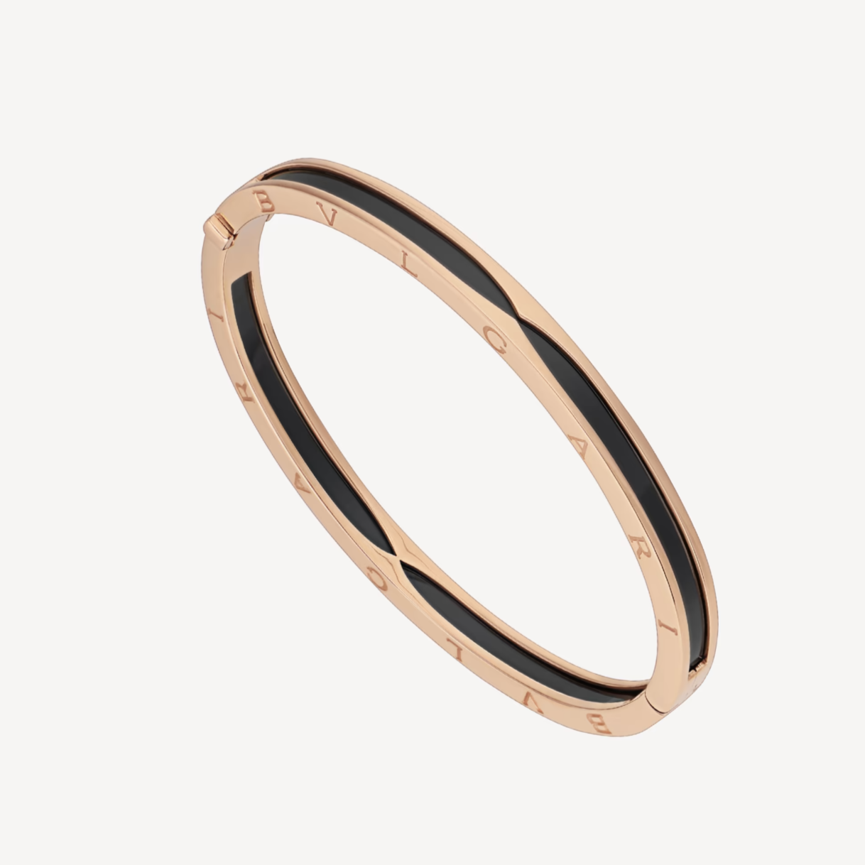 [valéa jewellery]ZERO 1 PINK GOLD WITH BLACK CERAMIC BRACELET