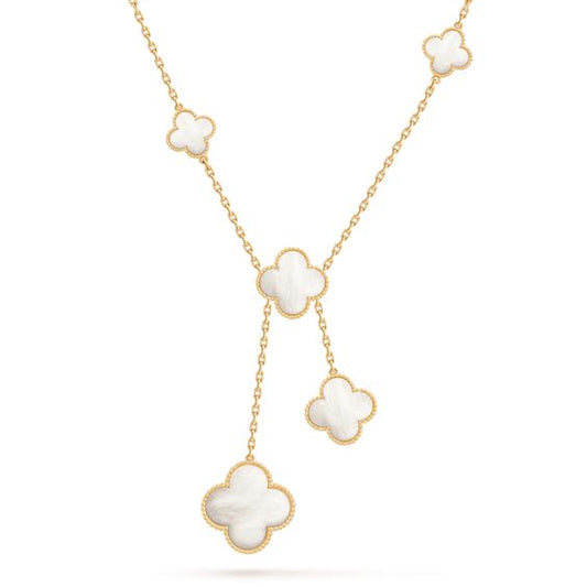 [Valéa jewellery]CLOVER MOTHER OF PEARL NECKLACE 6 MOTIF