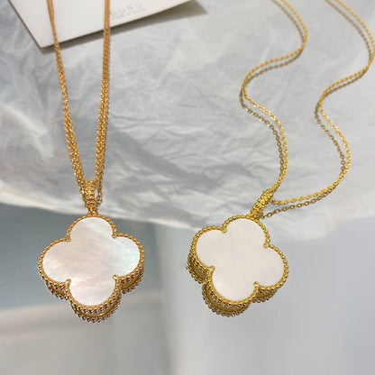 [Valéa jewellery]CLOVER 25MM MOP LARGE PENDANT NECKLACE