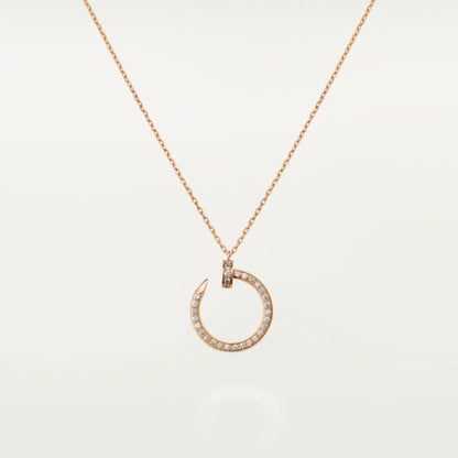 [Valéa jewellery]JUSTE NECKLACE PINK GOLD DIAMONDS