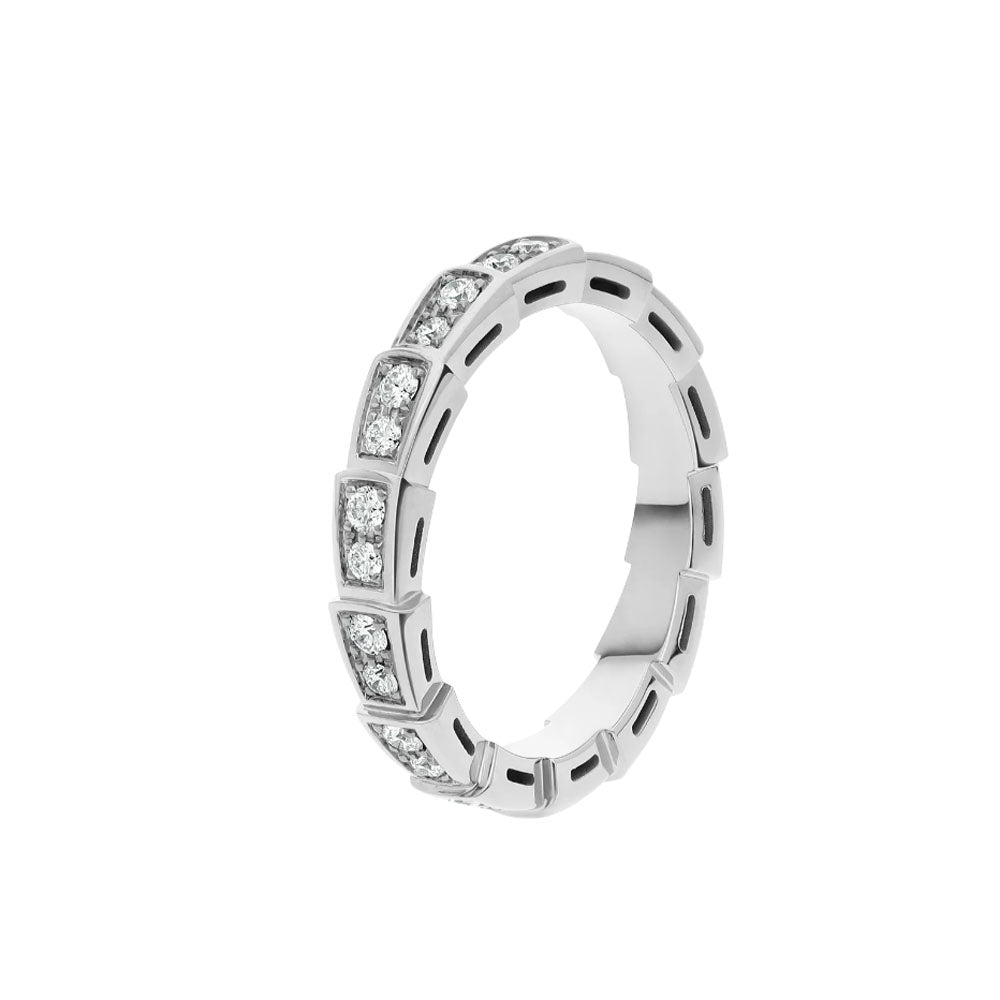 [valéa jewellery]SERPENTI RING SILVER DIAMOND PAVED 3MM