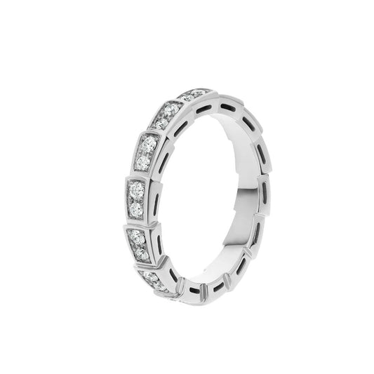 [valéa jewellery]SERPENTI RING SILVER DIAMOND PAVED 3MM