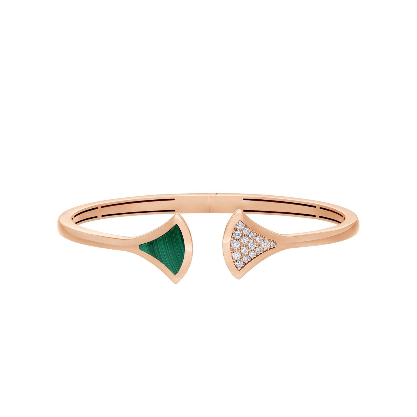 [Valéa jewellery]DREAM BRACELET OPEN MALACHITE PINK GOLD