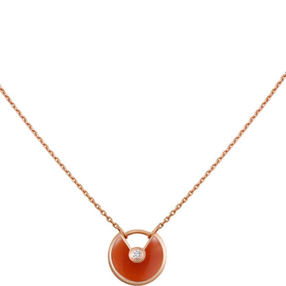 [Valéa jewellery]AMULETTE GOLD CARNELIAN ONYX NECKLACE