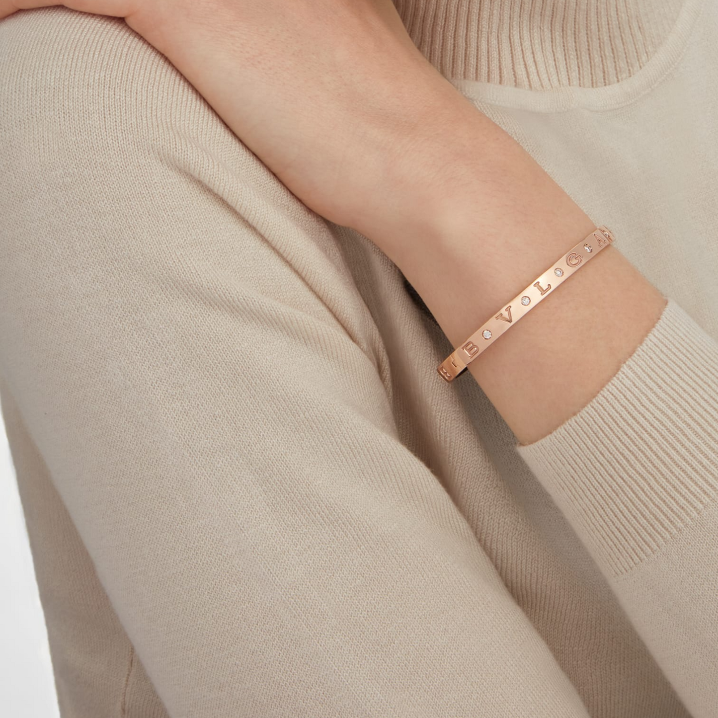 [valéa jewellery]ZERO 1 PINK GOLD 12 DIAMONDS BRACELET