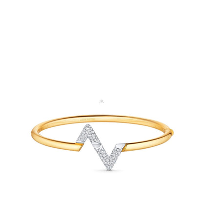 [valéa jewellery]VOLTE UPSITE DOWN GOLD DIAMOND BRACELET