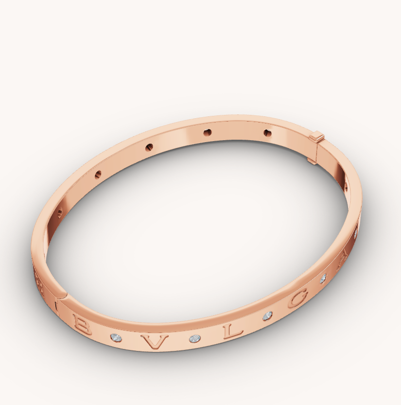 [valéa jewellery]ZERO 1 PINK GOLD 12 DIAMONDS BRACELET