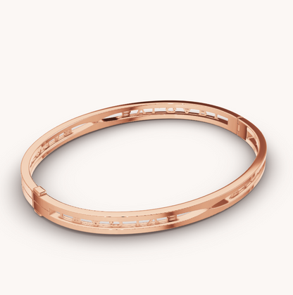 [valéa jewellery]ZERO 1 SPIRAL LOGO PINK GOLD BRACELET