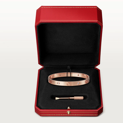 [AuraEcho]LOVE BRACELET 6.1MM 4 DIAMONDS