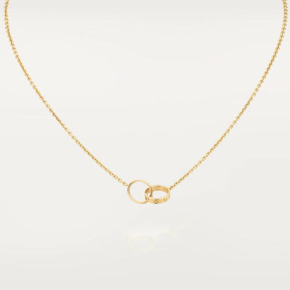 [Valéa jewellery]LOVE NECKLACE DOUBLE RING GOLD