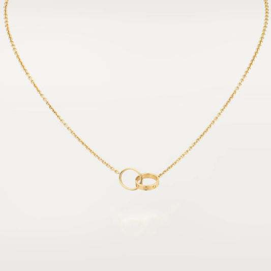 [Valéa jewellery]LOVE NECKLACE DOUBLE RING GOLD