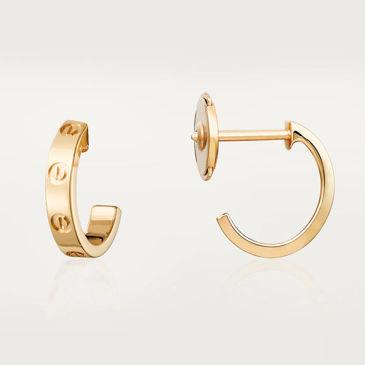 [Valéa jewellery]LOVE EARRINGS 2.65MM PINK GOLD