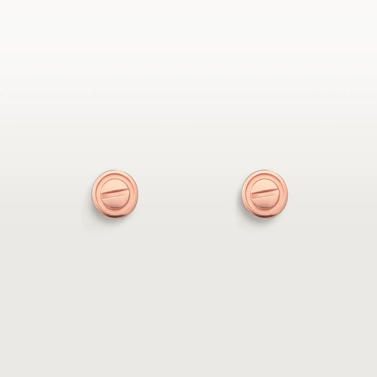 [Valéa jewellery]LOVE EARRINGS PINK GOLD 10MM