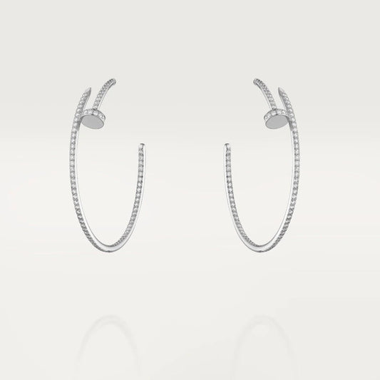 [Valéa jewellery]JUSTE EARRINGS FULL DIAMONDS 1.8MM