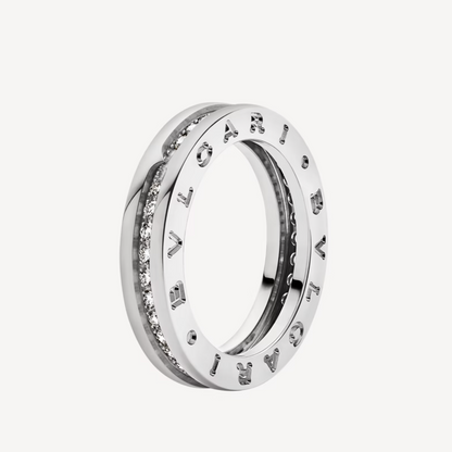 [valéa jewellery]ZERO 1 ONE-BAND PAVED DIAMONDS ON THE SPIRAL RING