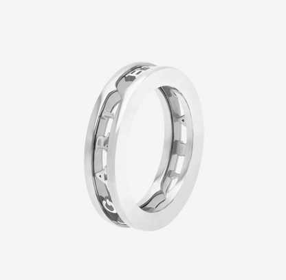 [valéa jewellery]ZERO 1 ONE-BAND WITH OPENWORK LOGO SPIRAL RING