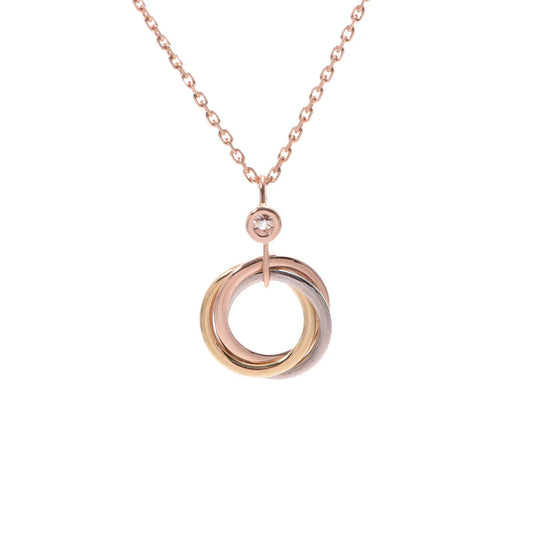 [valéa jewellery]TRINITY SILVER GOLD PINK GOLD NECKLACE