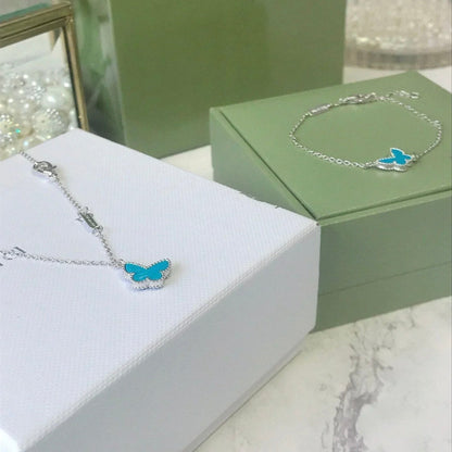 [Valéa jewellery]BUTTERFLY TURQUOISE BUTTERFLY BRACELET SILVER